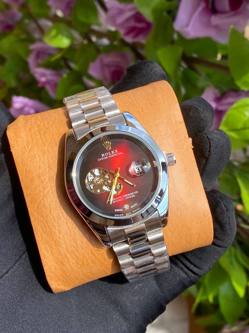 GENTS ROLEX DATE DISPLAY WATER RESISTANT BATTERY POWERED ROLEX BRANDED BOX AND ENQUIRIES