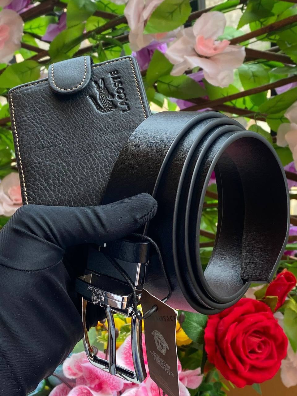 LEATHER BELT X WALLET COMBO LEATHER DOUBLE SIDED BELT LEATHER WALLET WITH ZIP ENQUIRIES