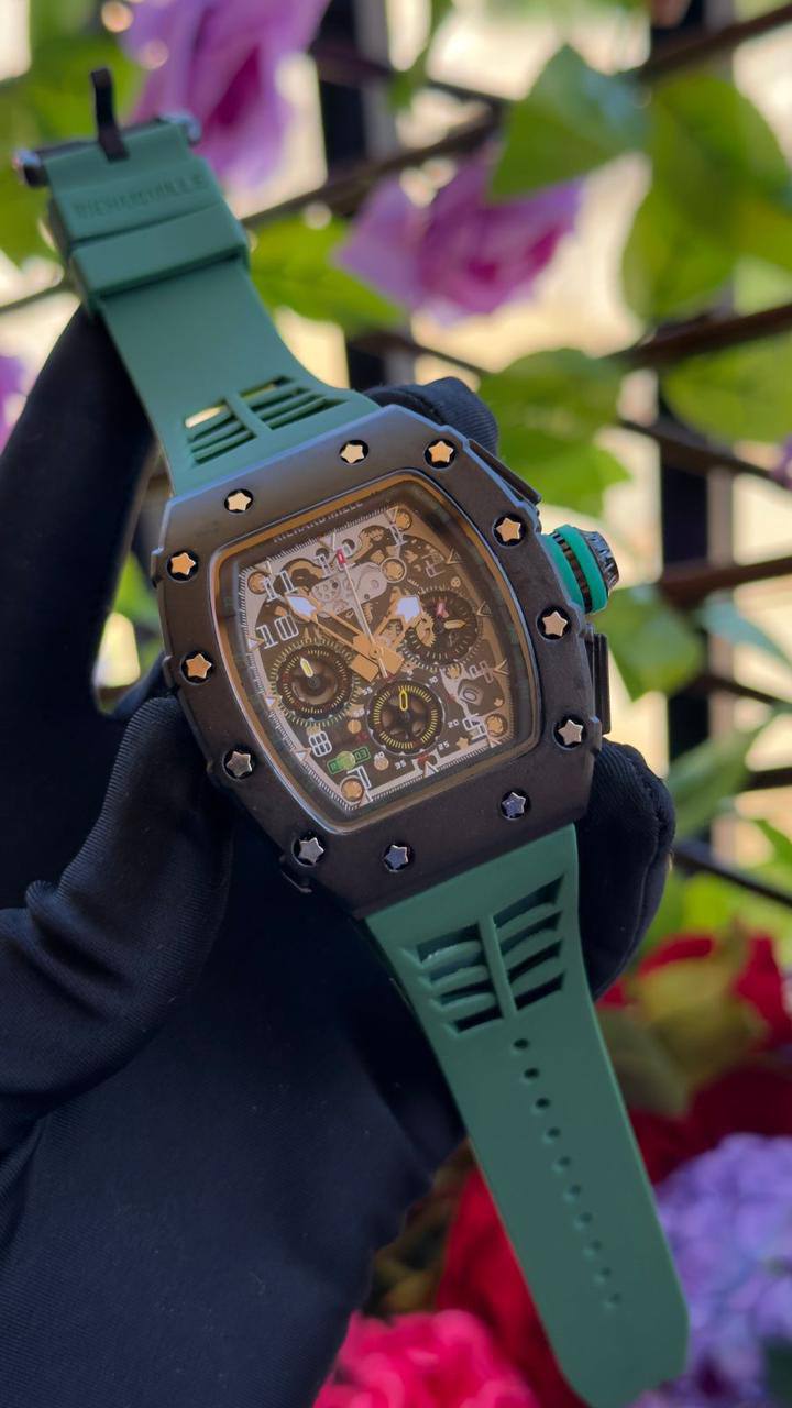 RICHARD MILLE CHRONOGRAPH BATTERY POWERED SMOOTH SWEEPING MOVEMENT WATERPROOF
