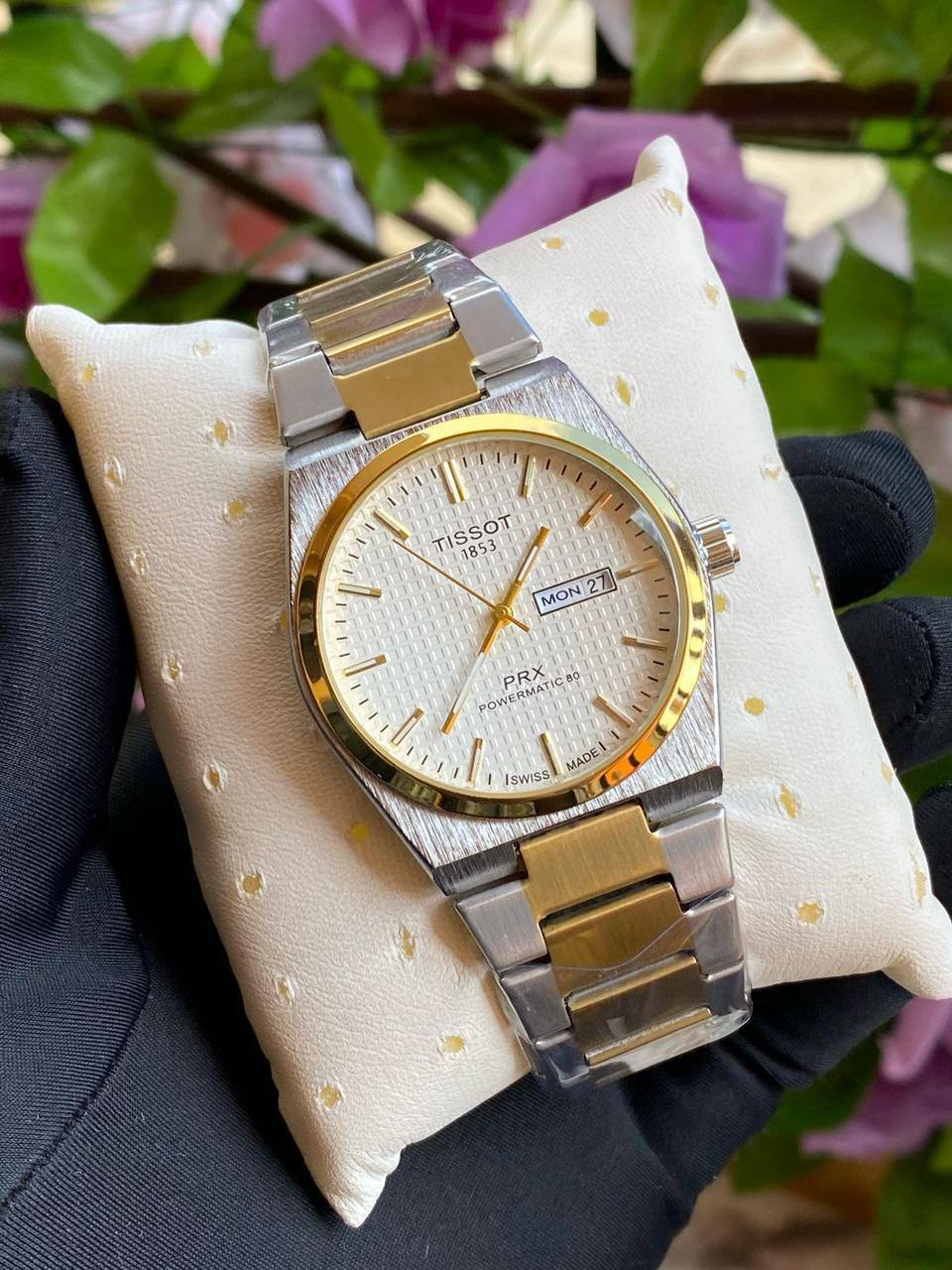 TISSOT DAY & DATE BATTERY POWERED WATER RESISTANT DAY & DATE DISPLAY STAINLESS STEEL FINISH ENQUIRIES