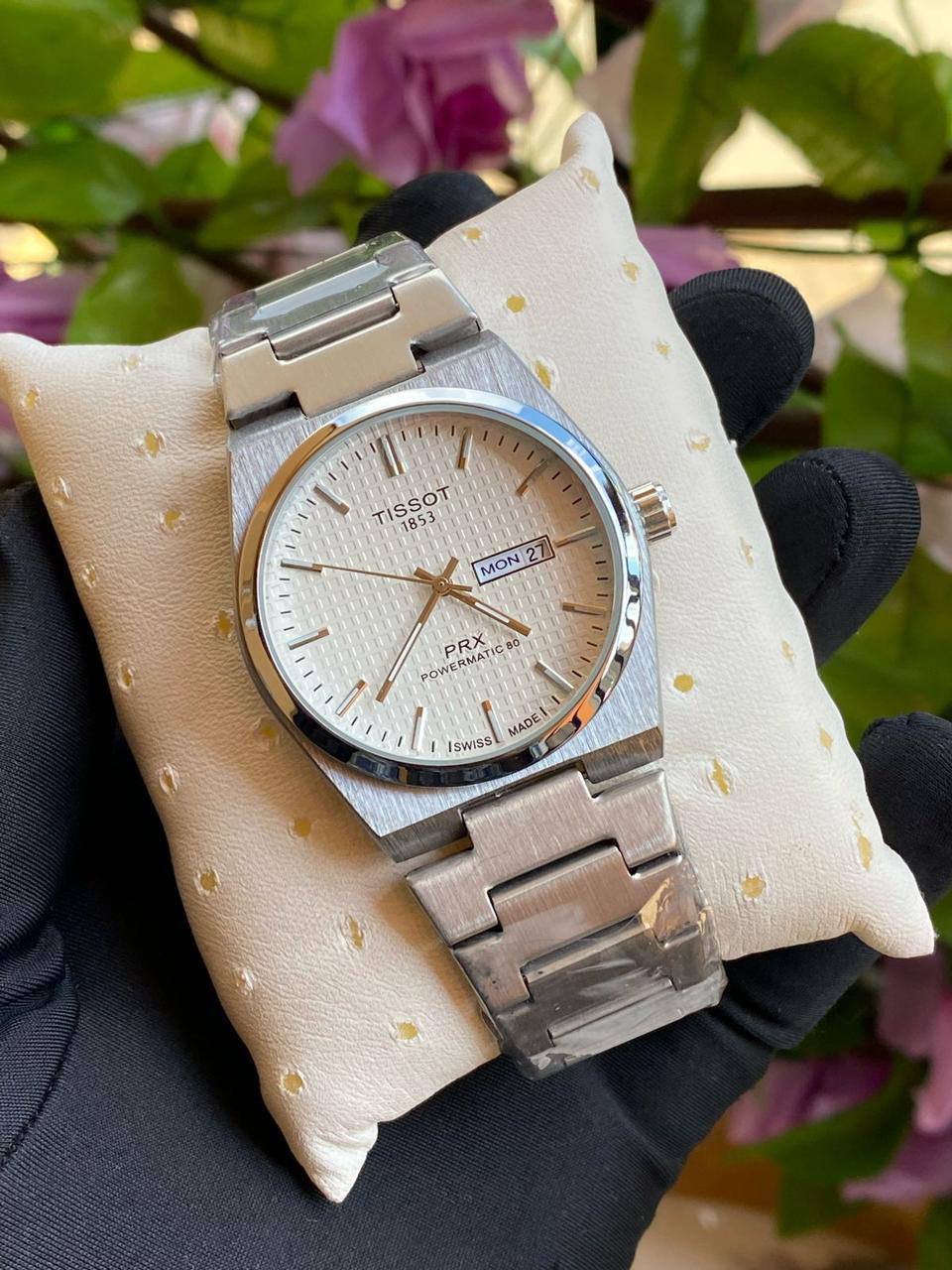 TISSOT DAY & DATE BATTERY POWERED WATER RESISTANT DAY & DATE DISPLAY STAINLESS STEEL FINISH ENQUIRIES