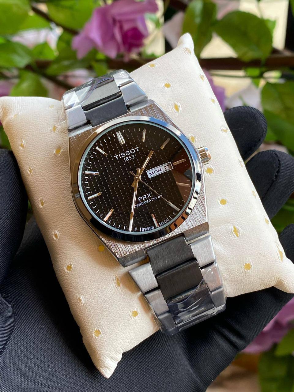 TISSOT DAY & DATE BATTERY POWERED WATER RESISTANT DAY & DATE DISPLAY STAINLESS STEEL FINISH ENQUIRIES