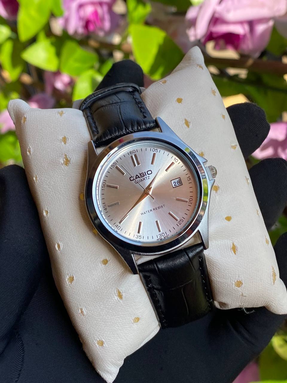 ⌚CASIO GENTS WATCH ⌚ DATE DISPLAY WATER RESISTANT BATTERY POWERED LEATHER STRAPS ENQUIRIES