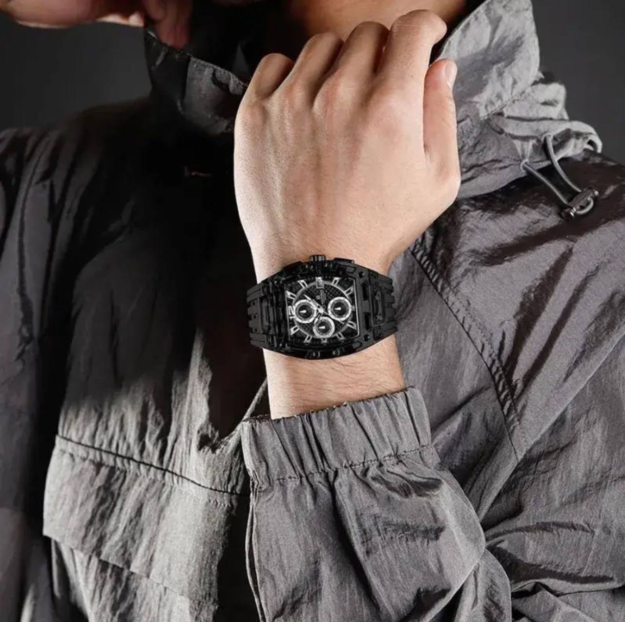 NAVIFORCE NF7105 CHRONOGRAPH TRANSPARENT DESIGN WATERPROOF SILICON STRAP DATE DISPLAY & ENQUIRIES