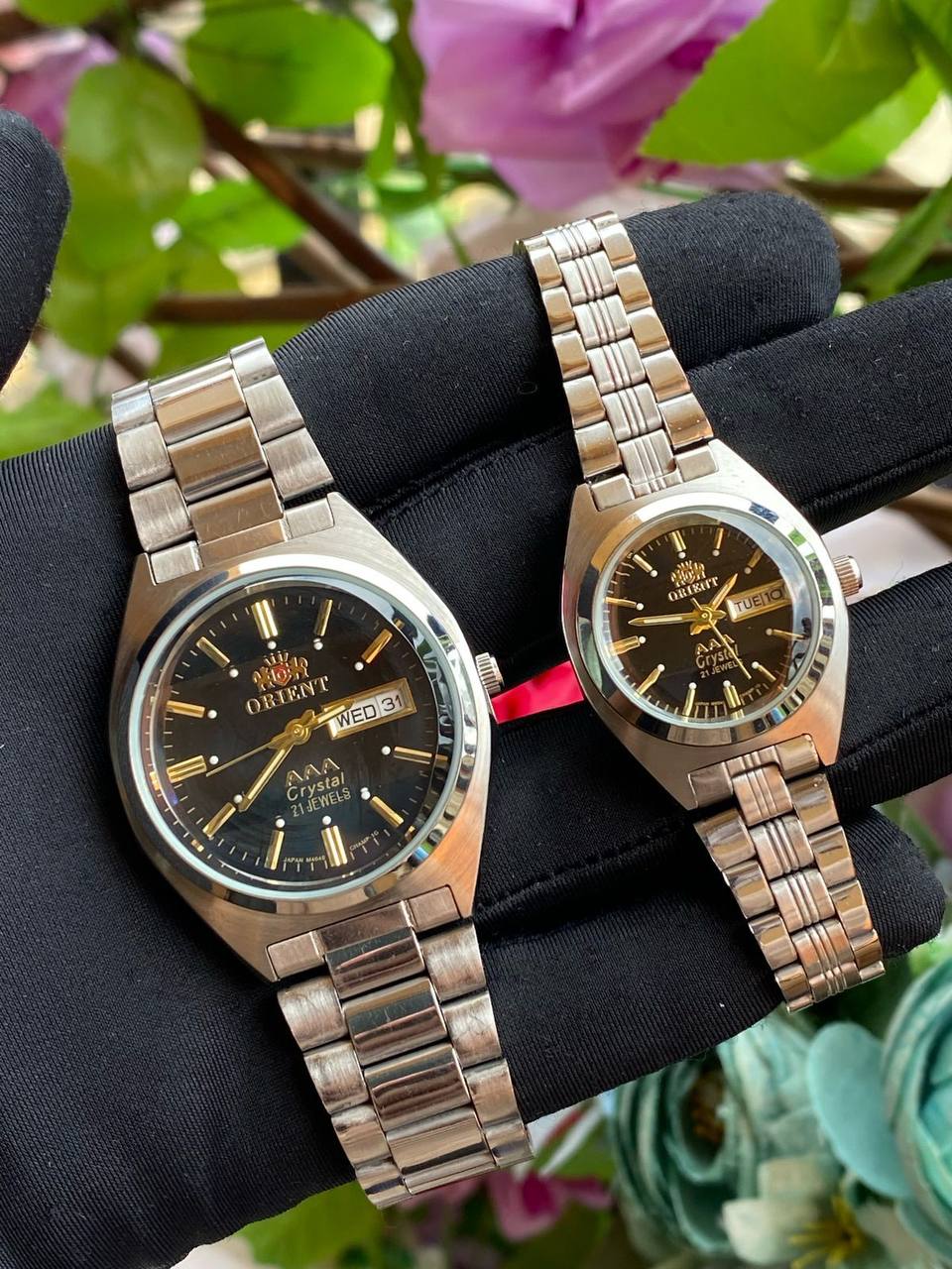 ORIENT COUPLE WATCH A PAIR SINGLE PIECE