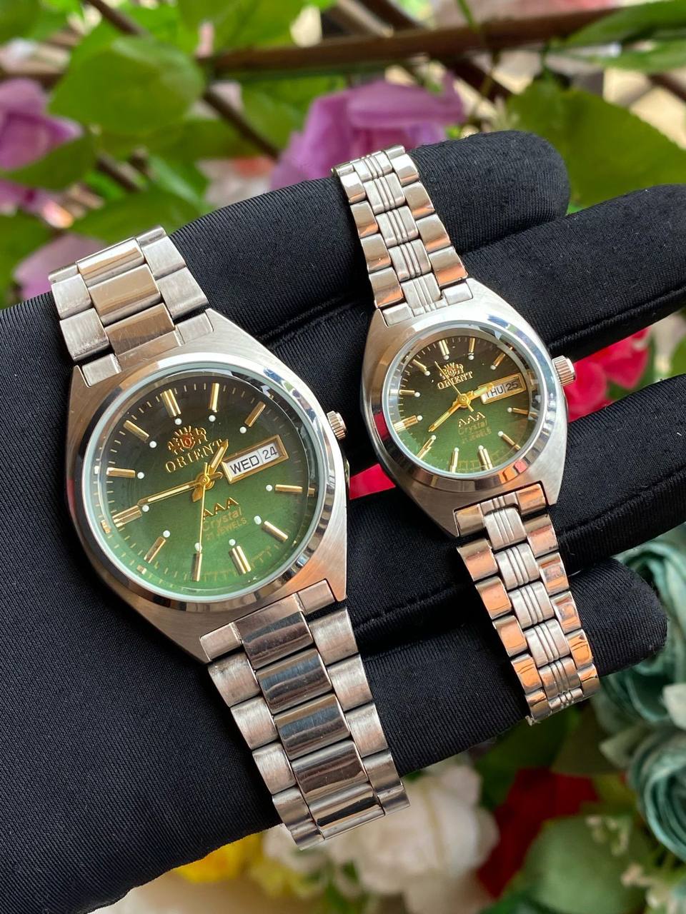 ORIENT COUPLE WATCH A PAIR SINGLE PIECE