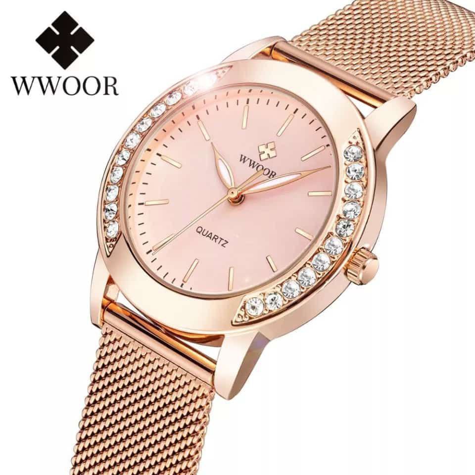 WWOOR MEN WATCH MODEL 8875 DATE DISPLAY STAINLESS STEEL WATER RESISTANT PLUS BRANDED BOX