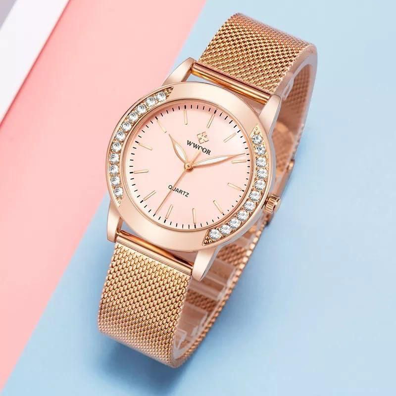 WWOOR MEN WATCH MODEL 8875 DATE DISPLAY STAINLESS STEEL WATER RESISTANT PLUS BRANDED BOX