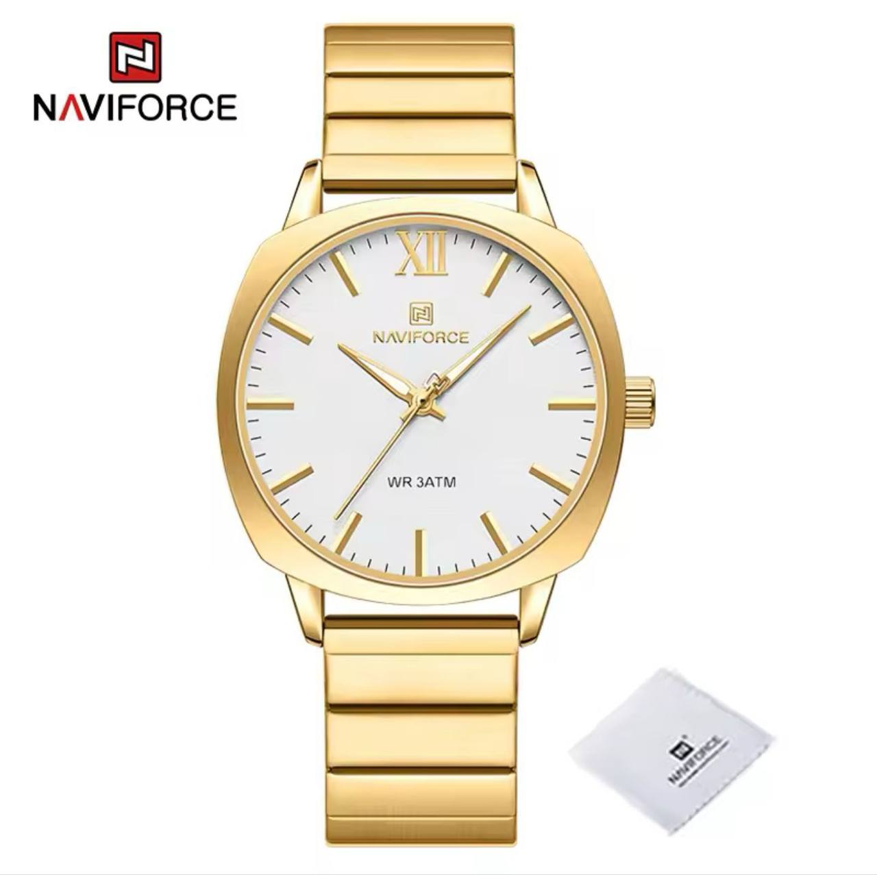 NAVIFORCE NF 5044 WATER RESISTANT 3ATM STAINLESS STEEL QUARTZ MOVEMENT DIAMETER 38MM ORDER AND ENQUIRIES