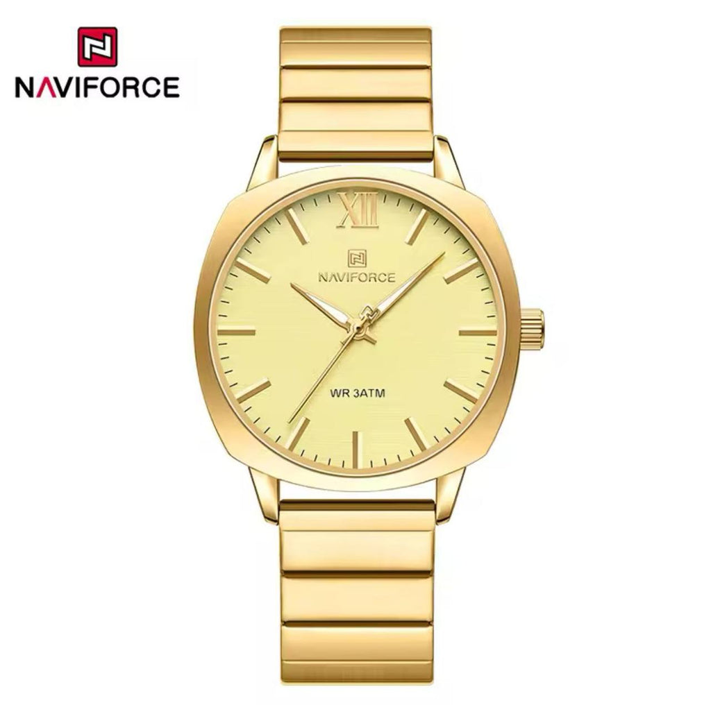 NAVIFORCE NF 5044 WATER RESISTANT 3ATM STAINLESS STEEL QUARTZ MOVEMENT DIAMETER 38MM ORDER AND ENQUIRIES