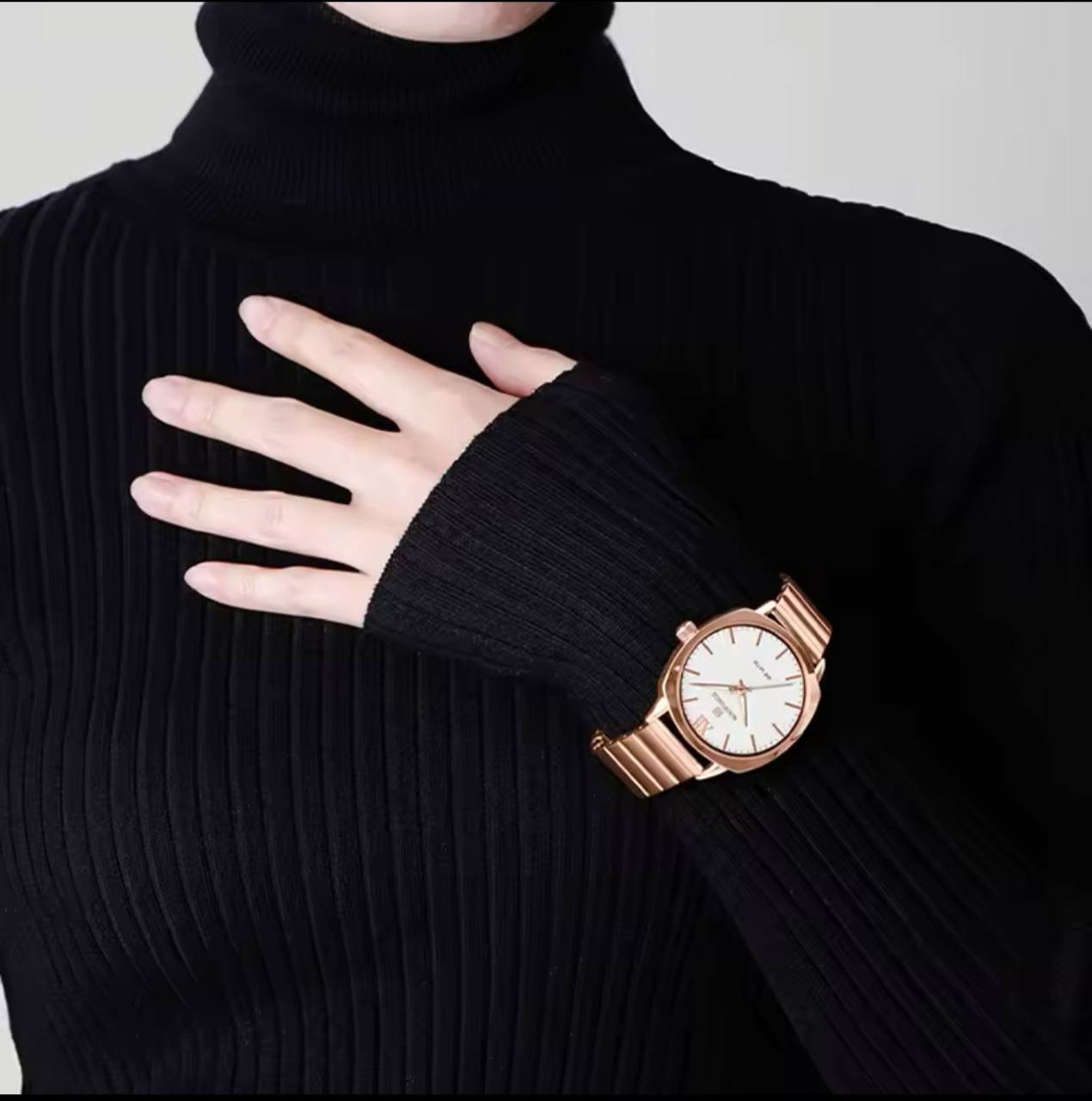 NAVIFORCE NF 5044 WATER RESISTANT 3ATM STAINLESS STEEL QUARTZ MOVEMENT DIAMETER 38MM ORDER AND ENQUIRIES