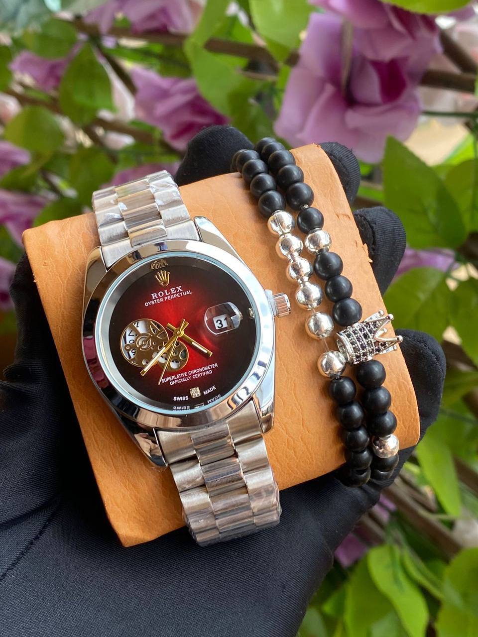 ROLEX X BANGLE DATE DISPLAY BATTERY POWERED WATER RESISTANT STAINLESS STEEL ENQUIRIES