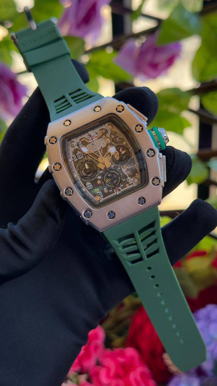 RICHARD MILLE CHRONOGRAPH BATTERY POWERED SMOOTH SWEEPING MOVEMENT WATERPROOF