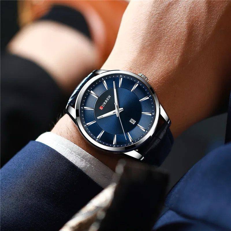 CURREN GENTS WATCH #8365 WATER RESISTANT DATE DISPLAY BATTERY POWERED CURREN BRANDED BOX ENQUIRIES